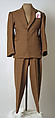 Suit, Vivienne Westwood  British, a) wool, cotton, plastic; b) wool, plastic, metal; c) linen, British