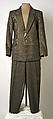Suit, Vivienne Westwood (British, founded 1971), a) wool, synthetic, leather, metal; b) wool, synthetic, leather, British