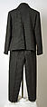 Suit, Vivienne Westwood (British, founded 1971), a, b) wool, synthetic, metal, plastic, British