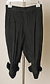 Breeches, Vivienne Westwood (British, founded 1971), wool, synthetic, plastic, metal, British