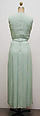 Ensemble, (a–d) House of Chanel (French, founded 1910), a-d) silk; e,f) silk, leather, French