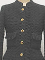 Suit, House of Chanel (French, founded 1910), a) wool, silk, metal; b) wool, silk; c) wool, French