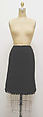 Suit, House of Chanel (French, founded 1910), a) wool, silk, metal; b) wool, silk; c) wool, French
