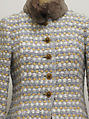Ensemble, House of Chanel (French, founded 1910), a) wool and mohair, fur, silk, metal; b) wool and mohair, fur, silk; c,d) silk, plastic  
c, d) silk, French