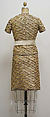 Suit, House of Chanel (French, founded 1910), a, b) silk, plastic, straw, metal, synthetic; c) silk, French