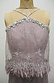 Dress, House of Chanel (French, founded 1910), a) silk, rhinestone, plastic, synthetic; b) silk, rhinestone, plastic, French