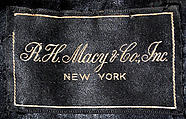 Coat, R. H. Macy &amp; Co. (American), fur, silk, American