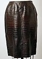 Ensemble, Oscar de la Renta, LLC. (American, founded 1965), a) cashmere; b)  leather, silk, American