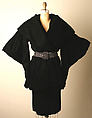 Evening ensemble, Yves Saint Laurent French, a,c,d) silk; b) silk, rhinestone, French