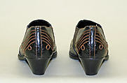 Shoes, Fendi (Italian, founded 1925), a,b) leather, silk, Italian