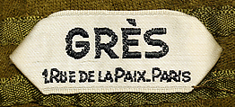 Dress, Madame Grès (Germaine Émilie Krebs) (French, Paris 1903–1993 Var region), a) wool; b) leather, French