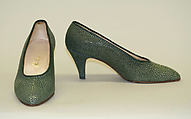 Shoes, a,b) leather, American