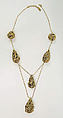 Necklace, Yves Saint Laurent (French, founded 1961), metal, French