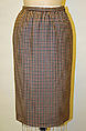 Ensemble, Bill Blass Ltd. (American, founded 1970), a) wool, fur; b,d) wool; c) wool, silk, American