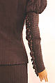 Cocktail suit, Christian Lacroix (French, born 1951), a) silk, jet; b) silk, French