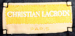 Jacket, Christian Lacroix (French, born 1951), wool, metal, plastic, glass, rhinestone, silk, French