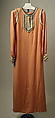 Caftan, Yves Saint Laurent (French, founded 1961), silk, rhinestone, metallic, abalone, French