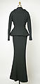 Evening suit, House of Dior (French, founded 1946), (a,b) wool, silk, French