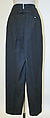 Trousers, Gaultier Paris (French, founded 1997), wool, silk, plastic, French