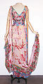 Dress, Valentino (Italian, born 1932), a) silk, metal; b) metallic, Italian
