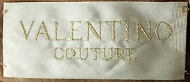 Dress, Valentino (Italian, born 1932), a) silk, metal; b) metallic, Italian
