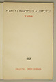 Modes et Manières d'Aujourd'hui, Pierre Corrard, paper, French
