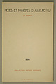 Modes et Manières d'Aujourd'hui, Pierre Corrard, paper, French