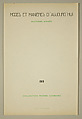 Modes et Manières d'Aujourd'hui, Pierre Corrard, paper, French