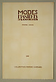 Modes et Manières d'Aujourd'hui, Pierre Corrard, paper, French