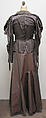 Ensemble, Vivienne Westwood (British, founded 1971), a) silk/cotton, plastic, silk; b) silk/cotton; c) silk/cotton, plastic; d) rayon; e) silk/cotton, velcro, British