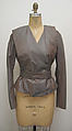 Ensemble, Vivienne Westwood (British, founded 1971), a) silk/cotton, plastic, silk; b) silk/cotton; c) silk/cotton, plastic; d) rayon; e) silk/cotton, velcro, British