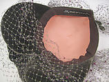 Hat, Lilly Daché (American (born France), Bègles 1898–1989 Louvecienne), a) silk, plastic, synthetic; b, c) silk, metal, American