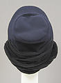 Hat, Yohji Yamamoto (Japanese, born Tokyo, 1943), wool, Japanese