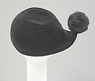 Hat, House of Lanvin (French, founded 1889), silk, synthetic, French
