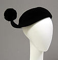Hat, House of Lanvin (French, founded 1889), silk, synthetic, French