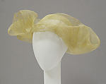 Hat, June Blaker, horsehair, American