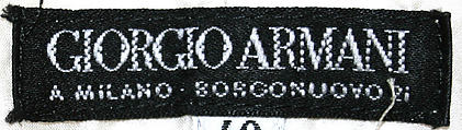 Suit, Giorgio Armani (Italian, founded 1974), a,b) silk, Italian