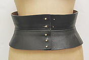 Belt, Kathryn Simon, American, leather, metal, American