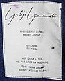 Jacket, Yohji Yamamoto (Japanese, born Tokyo, 1943), wool, Japanese