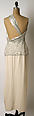 Ensemble, James Galanos (American, Philadelphia, Pennsylvania, 1924–2016 West Hollywood, California), synthetic, plastic, feathers, American