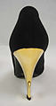 "Talon Epine", Roger Vivier (French, 1913–1998) for, silk, leather, metal, French