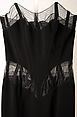Evening dress, Mugler (French, founded 1974), (a) silk, synthetic; (b) cotton, French