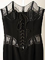 Evening dress, Mugler (French, founded 1974), (a) silk, synthetic; (b) cotton, French
