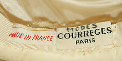 Hat, André Courrèges (French, Pau 1923–2016 Neuilly-sur-Seine), leather, cotton, synthetic, French
