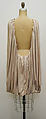 Ensemble, House of Lanvin (French, founded 1889), (a) silk; (b, c) synthetic, leather, French