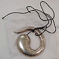 Pendant, Elsa Peretti  Italian, silver, synthetic, cotton, American