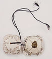 Necklace, Shell, silk/cotton, metal, African