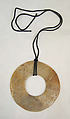 Pendant, jade, silk, Chinese