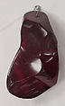 Pendant, amber, metal, Russian