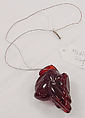 Necklace, amber, cotton, Russian
